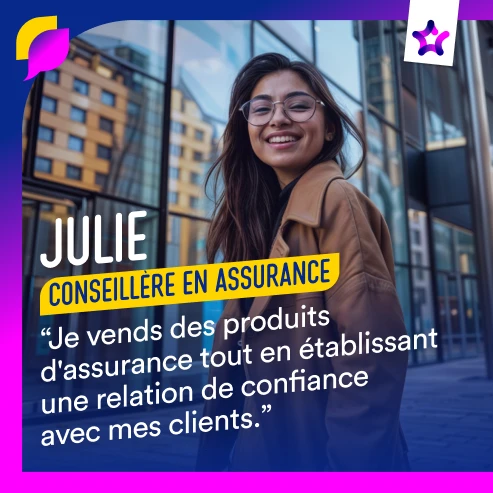 Promotion des métiers - FRANCE ASSUREUR - Post réseaux sociaux - Succes story 2.1